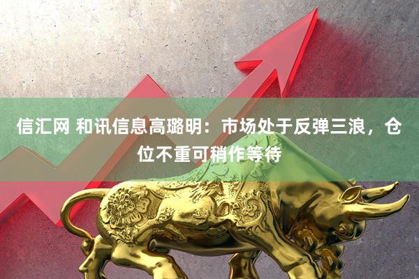 信汇网 和讯信息高璐明：市场处于反弹三浪，仓位不重可稍作等待